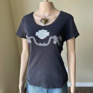 Early 2000s harley davidson babytee